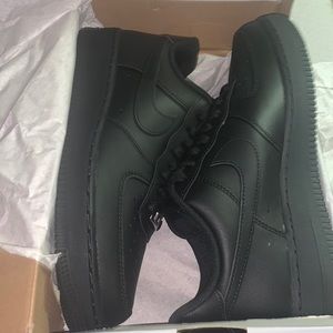 Black air forces never worn still in the box